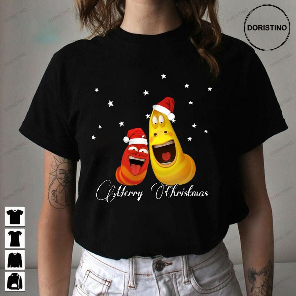 Merry Christmas Larva Cartoon Limited Edition T-shirts